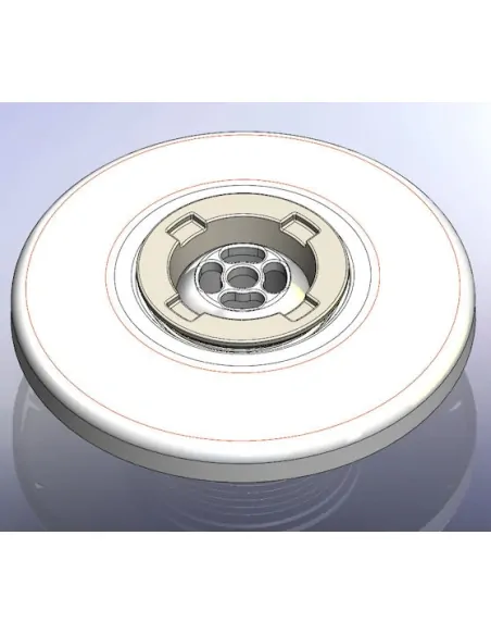 Auswechselbares Laufrad mit runder Öffnung Kunststoff