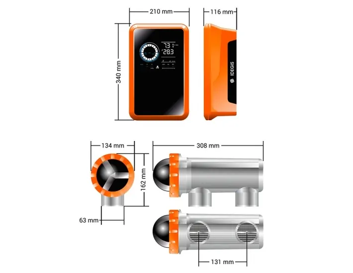 Clorador Salino Idegis Tecno S2 (pH + ORP)