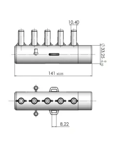 Spa-Luftverteiler 5 Ausgänge für Venturi AstralPool 2