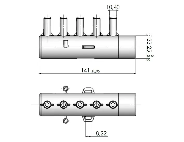 Spa-Luftverteiler 5 Ausgänge für Venturi...