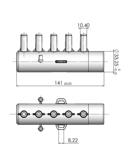Spa-Luftverteiler 5 Ausgänge für Venturi AstralPool