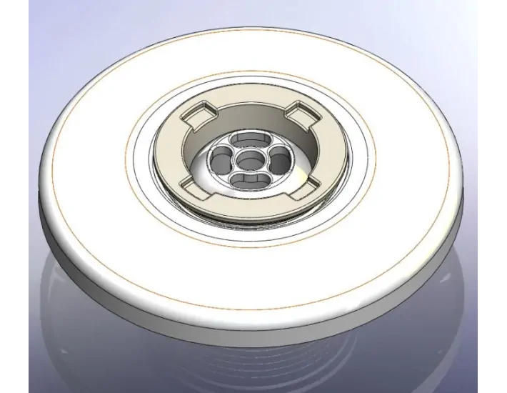 Auswechselbare Düsenflanschbaugruppe aus Edelstahl