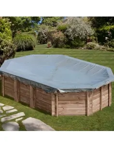 Winterafdekking Gre Ovale houten zwembaden