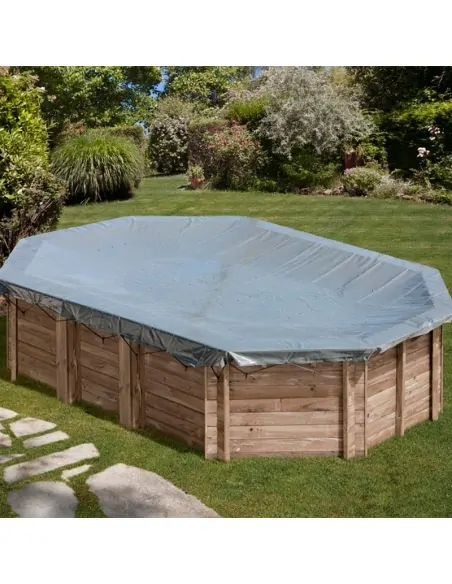 Winterafdekking Gre Ovale houten zwembaden