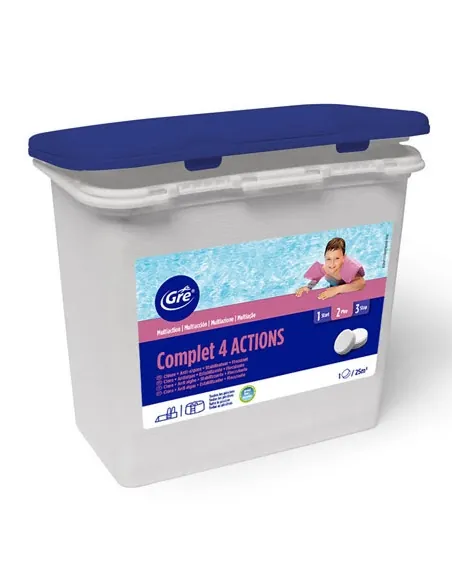 Chloor 4 Acties Gre Speciale Liner Tabletten 250G - Pakket 1 kg