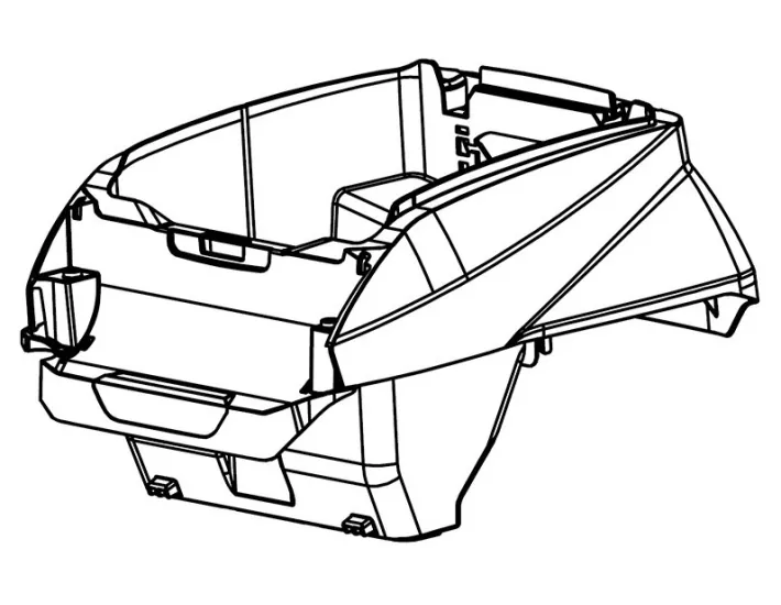 Cuerpo del robot limpiafondos Zodiac Voyager...