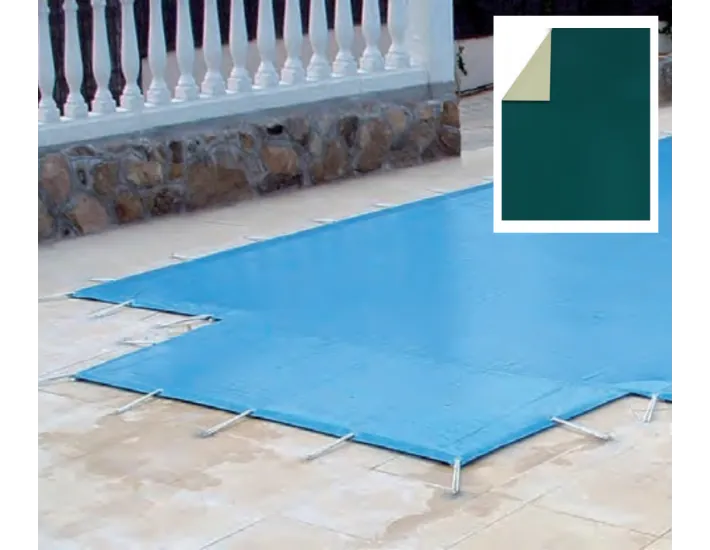 Cobertor Invierno PVC QP 620 g/m² Verde/Beige