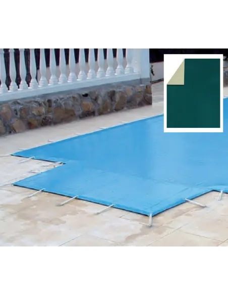 Cobertor Invierno PVC QP 620 g/m² Verde/Beige