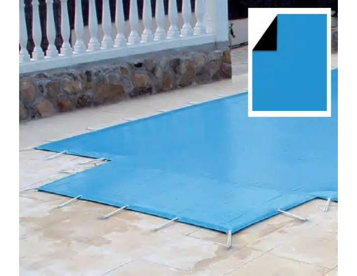 Cobertor Invierno PVC Piscina QP Azul/Negro