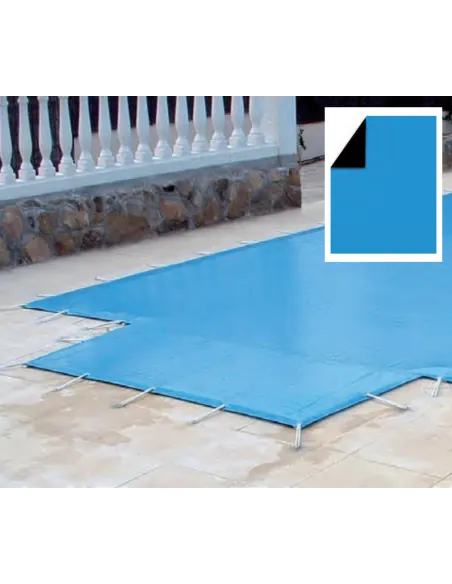 Cobertor Invierno PVC Piscina QP Azul/Negro