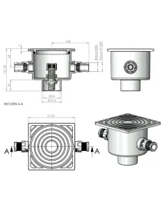AstralPool gelijmde kabeldoos Ø50 mm 2