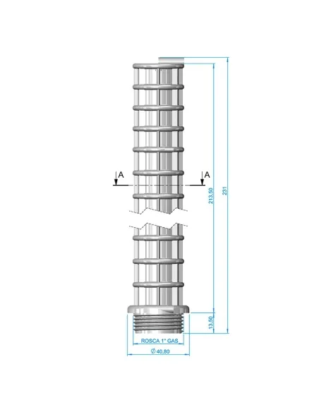 Braço coletor 1" 225 mm AstralPool (Embalagem 2 unid.) 4404300916