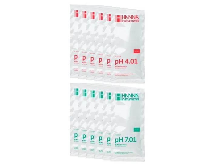 Standaardoplossingen pH4 en pH7 (6un.) Zodiac...