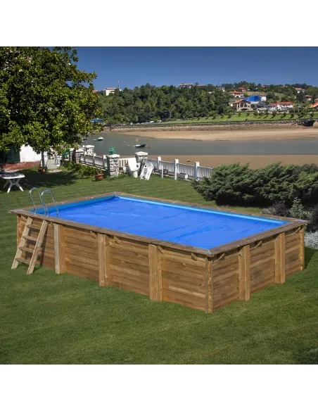 Summer Cover Gre Sunbay Square and Rectangular Wooden Pools