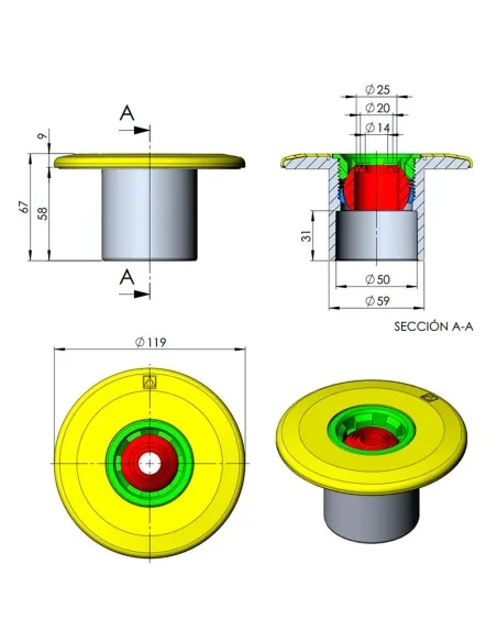 AstralPool Buse d'Impulsion Multiflow