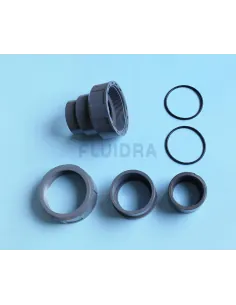 Set of 2 fittings 1/2 Union D63+R50 for Heater Zodiac Red...