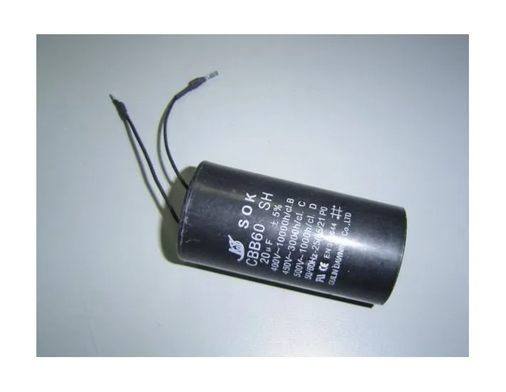 Condenser 20UF (3/4 - 1HP LL) for AstralPool...