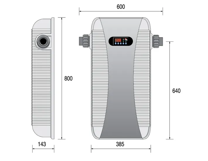Calentador Eléctrico Zodiac RE/U