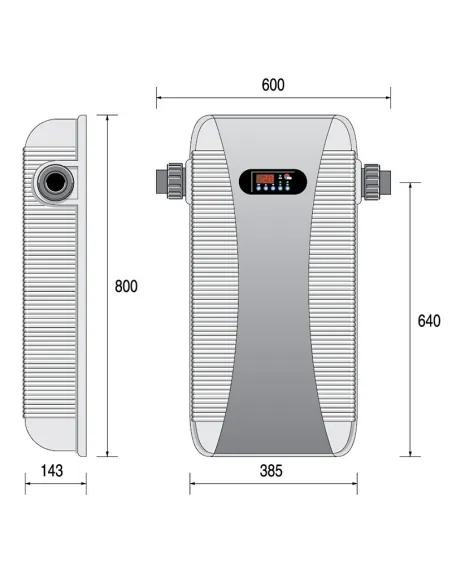 Calentador Eléctrico Zodiac RE/U