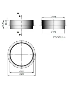 Skimmer Cover Spacer 15 L AstralPool 2