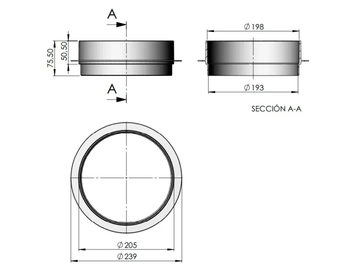 Skimmer Cover Spacer 15 L AstralPool
