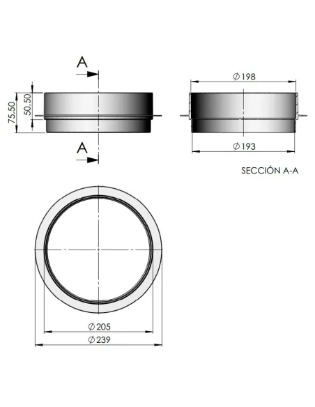 Skimmer Cover Spacer 15 L AstralPool