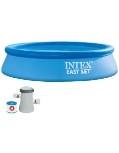 INTEX EASY SET Inflatable Swimming Pool 305X76 w/Scrubber