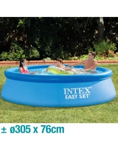 INTEX EASY SET Inflatable Swimming Pool 305X76 w/Scrubber 2