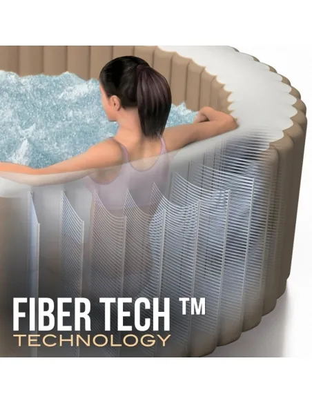 INTEX PureSpa Bubbelmassage Opblaasbare Spa 4p 55074