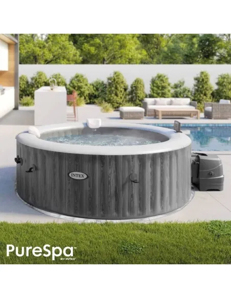 INTEX PureSpa Greywood Deluxe Inflatable Spa 4p 55079