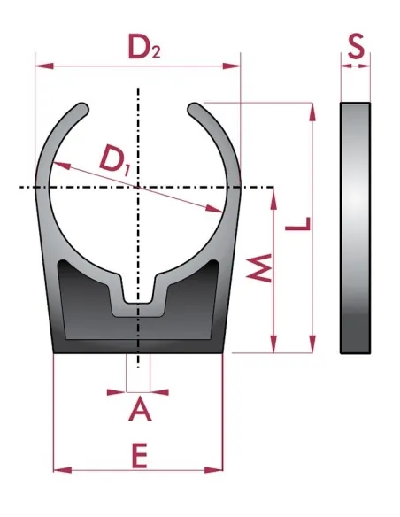 Collier de serrage ouvert Collier de serrage ouvert