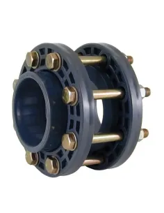 PVC Butterfly Valve assembly kit with flange holder...