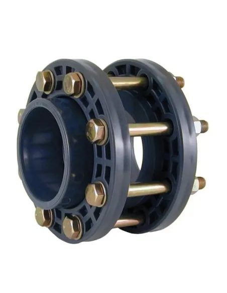 PVC vlinderklep montageset met flenshouderflenzen en schroeven