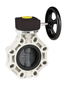 Vlinderklep industriële serie PVC roestvrij staal EPDM...