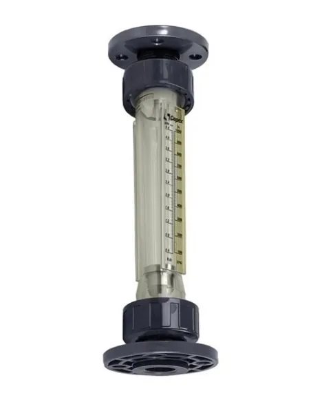 Caudalímetro de Metacrilato Conexiones PVC con Bridas