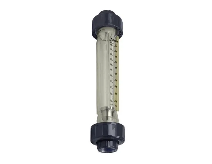 Débitmètre en méthacrylate acrylique Raccords...