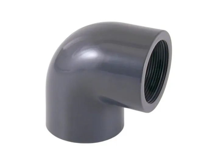 Gomito misto in PVC 90º incollato e filettato