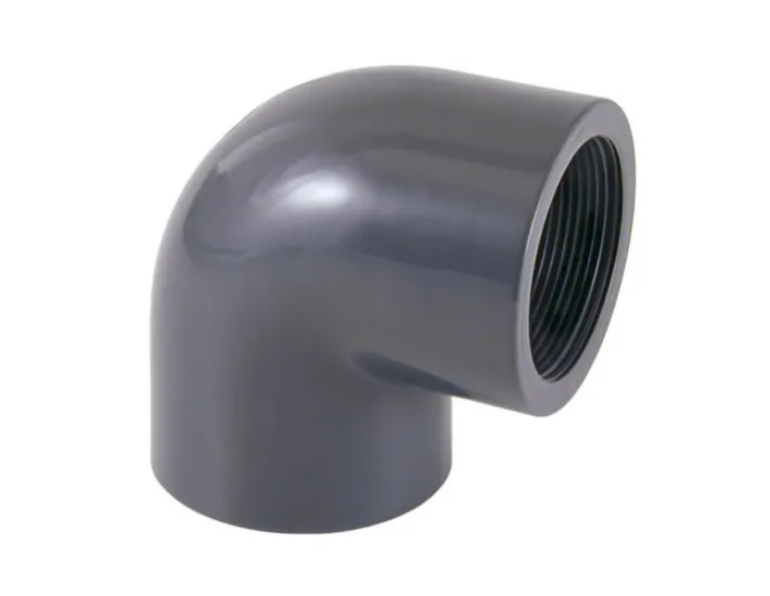 Coude fileté 90º en PVC