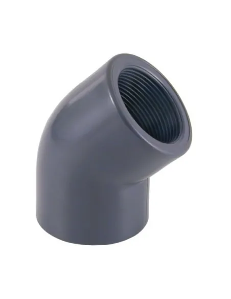 Codo Mixto 45º PVC Encolar y Roscar
