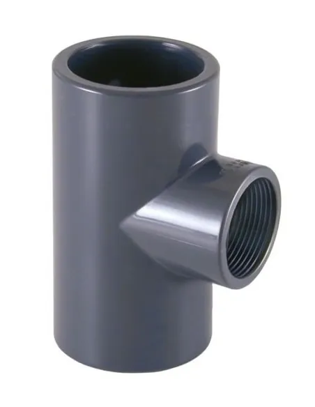 Tee misto ridotto 90º PVC Colla e filo