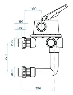 2½'' Side Magnum Selector Valve with Filter Linkages 2