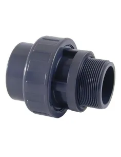 3-Piece PVC Male Tap & Glue Coupling with O-Ring