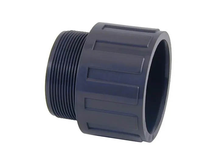 Terminal macho de PVC com cola e rosca