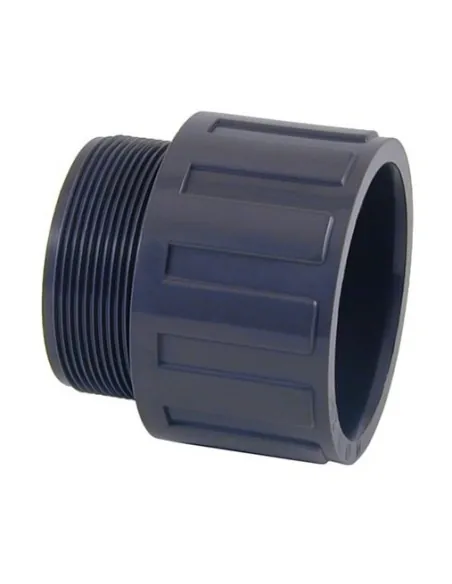 Terminal macho de PVC com cola e rosca