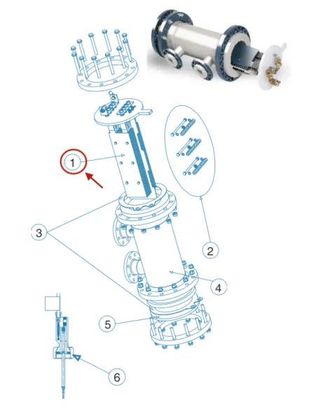 Electrodo Célula Idegis EX Industrial