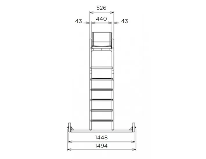 Silla Socorrista QP para Piscina Pública