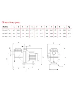 Bomba ESPA NOXSALT para Agua de Mar 2