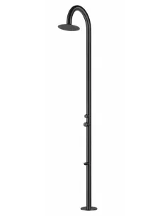 Shower Sined Palau Stainless Steel Black with Foot Washer