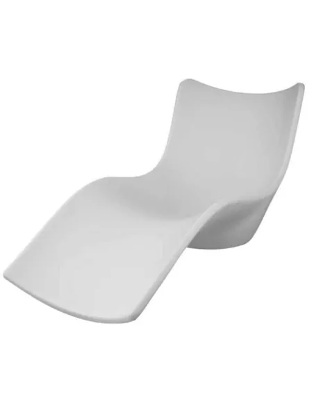 Chaise longue CASSIOPEA em polietileno de alta qualidade Branco