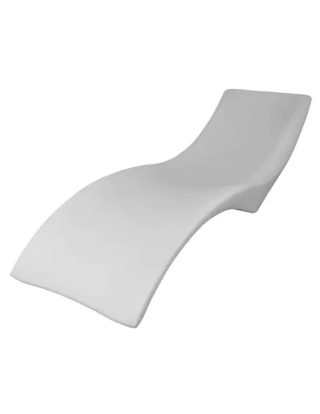 Chaise longue Sined VEGA em polietileno de alta qualidade Branco